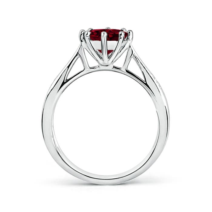 A - Garnet / 1.53 CT / 14 KT White Gold