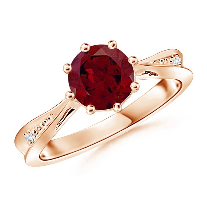 AA - Garnet / 1.53 CT / 14 KT Rose Gold