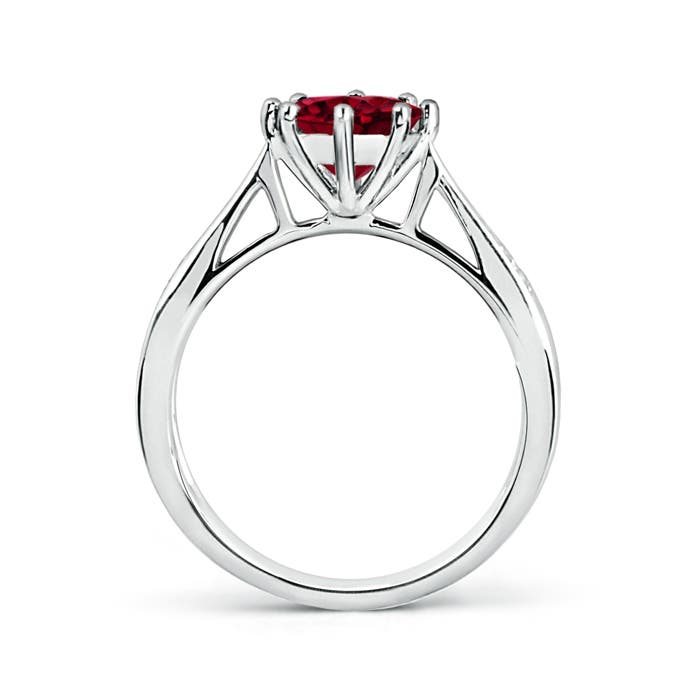 AA - Garnet / 1.53 CT / 14 KT White Gold