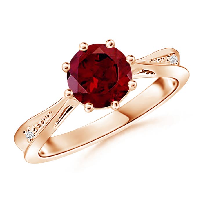 AAA - Garnet / 1.53 CT / 14 KT Rose Gold