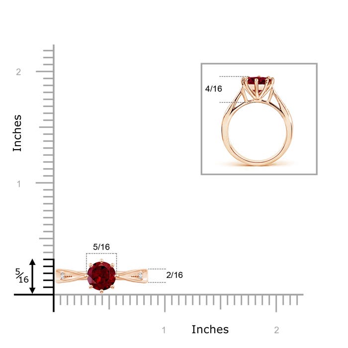 AAA - Garnet / 1.53 CT / 14 KT Rose Gold