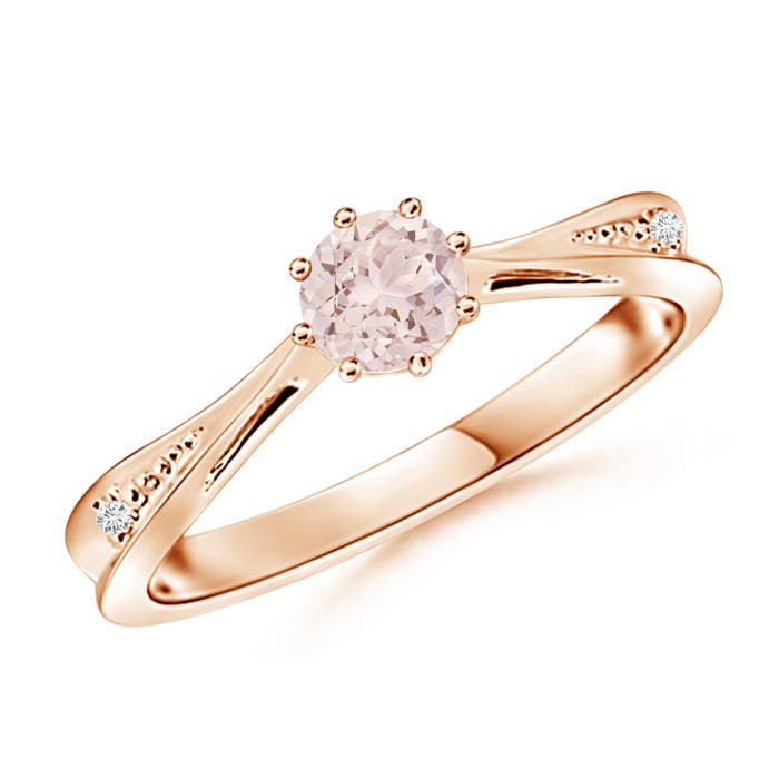 A - Morganite / 0.44 CT / 14 KT Rose Gold