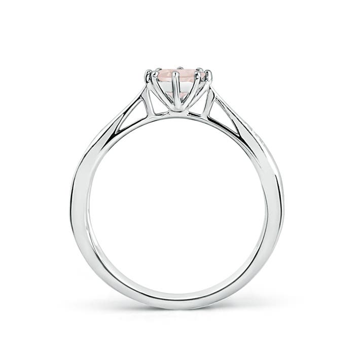 A - Morganite / 0.44 CT / 14 KT White Gold