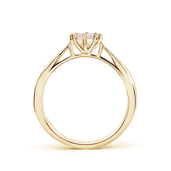 A - Morganite / 0.44 CT / 14 KT Yellow Gold