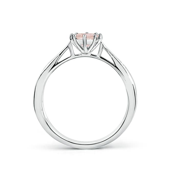 AA - Morganite / 0.44 CT / 14 KT White Gold