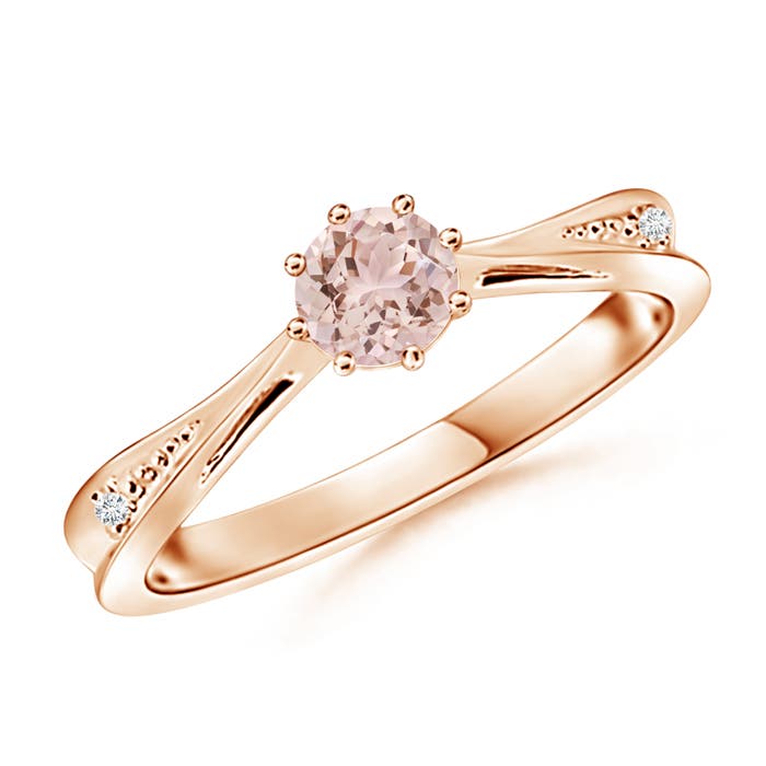 AAA - Morganite / 0.44 CT / 14 KT Rose Gold