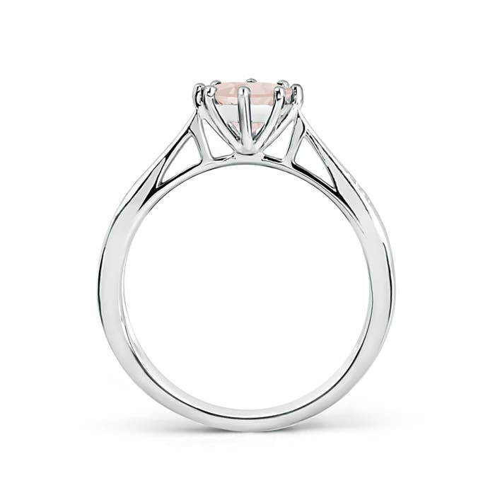 A - Morganite / 0.72 CT / 14 KT White Gold