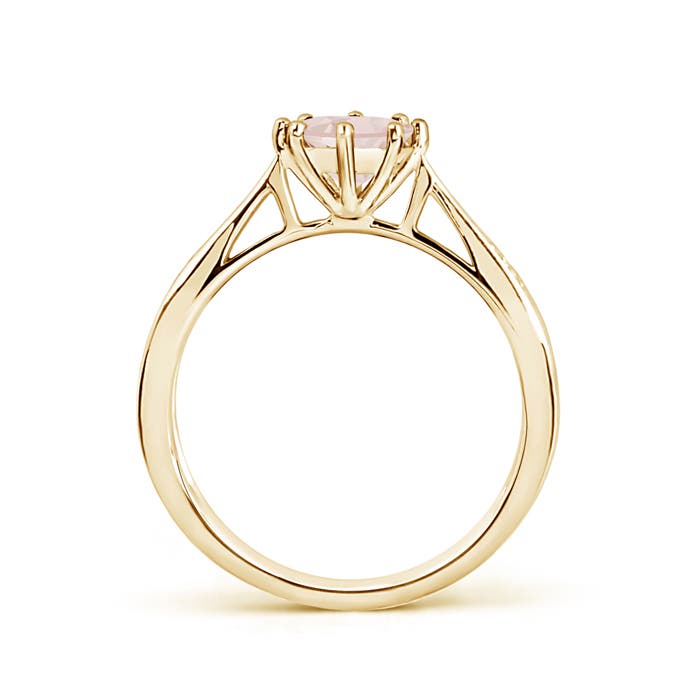 A - Morganite / 0.72 CT / 14 KT Yellow Gold