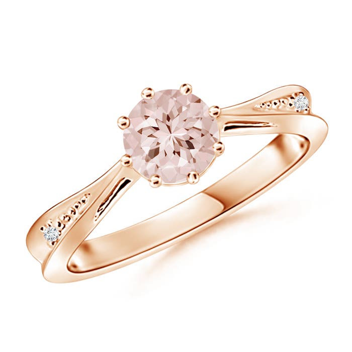 AA - Morganite / 0.72 CT / 14 KT Rose Gold