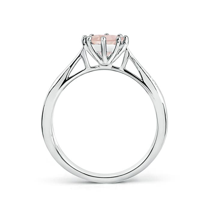 AA - Morganite / 0.72 CT / 14 KT White Gold