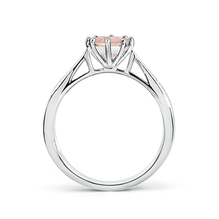 AAA - Morganite / 0.72 CT / 14 KT White Gold