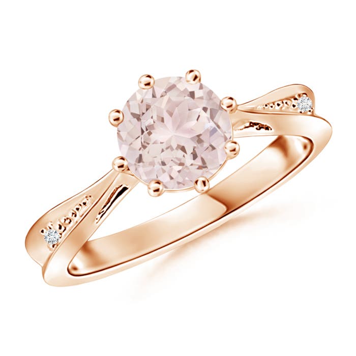 A - Morganite / 1.13 CT / 14 KT Rose Gold