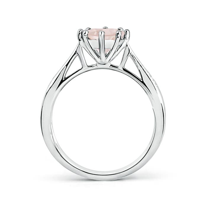 A - Morganite / 1.13 CT / 14 KT White Gold