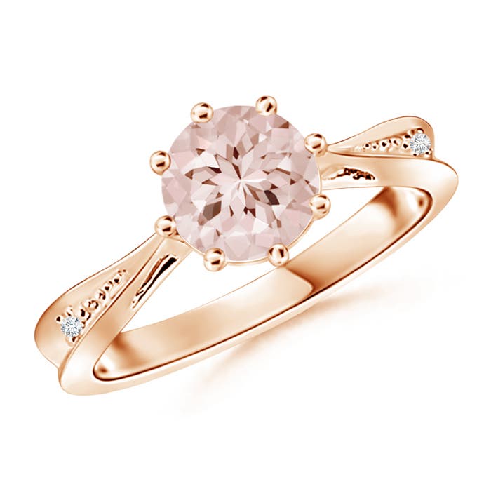 AA - Morganite / 1.13 CT / 14 KT Rose Gold