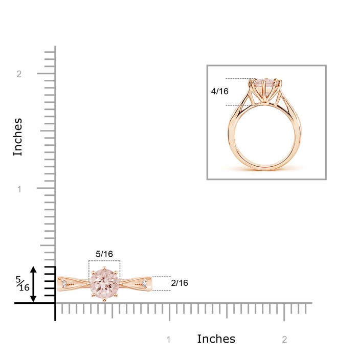 AA - Morganite / 1.13 CT / 14 KT Rose Gold