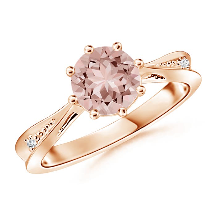 AAAA - Morganite / 1.13 CT / 14 KT Rose Gold