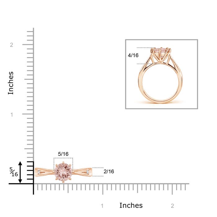 AAAA - Morganite / 1.13 CT / 14 KT Rose Gold