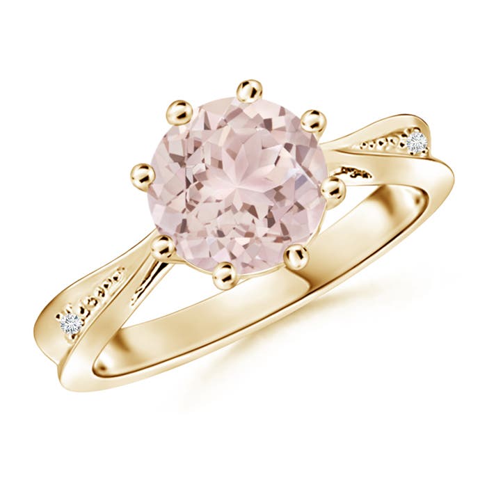 A - Morganite / 1.69 CT / 14 KT Yellow Gold