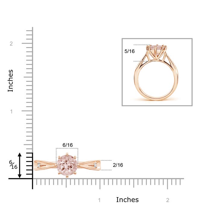 AA - Morganite / 1.69 CT / 14 KT Rose Gold