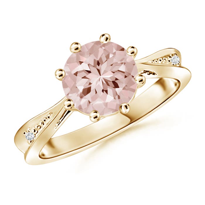 AA - Morganite / 1.69 CT / 14 KT Yellow Gold