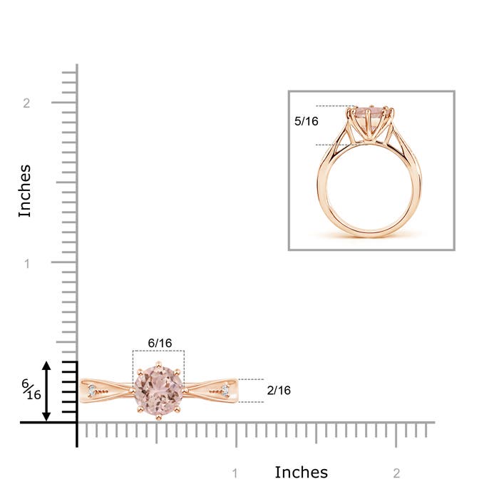 AAA - Morganite / 1.69 CT / 14 KT Rose Gold