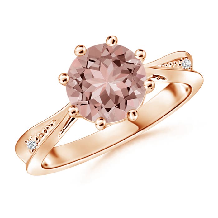 AAAA - Morganite / 1.69 CT / 14 KT Rose Gold