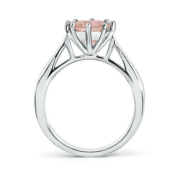 AAAA - Morganite / 1.69 CT / 14 KT White Gold