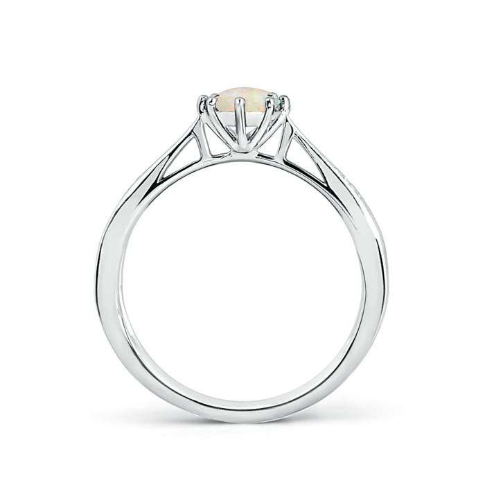 AAAA - Opal / 0.35 CT / 14 KT White Gold