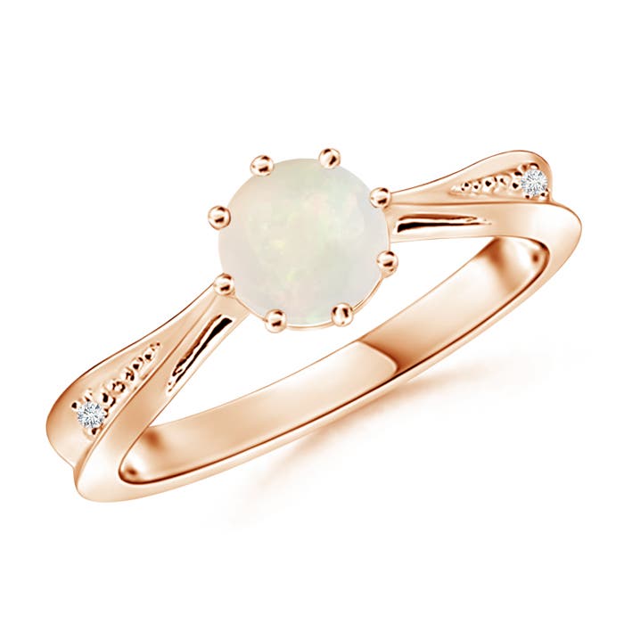 A - Opal / 0.52 CT / 14 KT Rose Gold