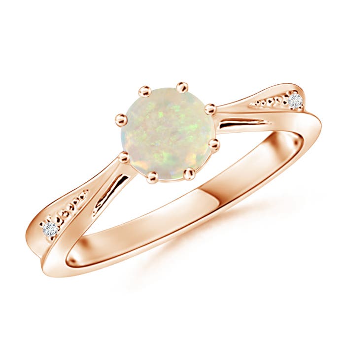 AAA - Opal / 0.52 CT / 14 KT Rose Gold