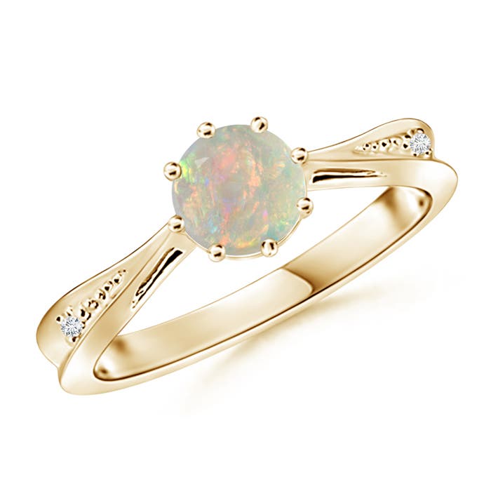 AAAA - Opal / 0.52 CT / 14 KT Yellow Gold