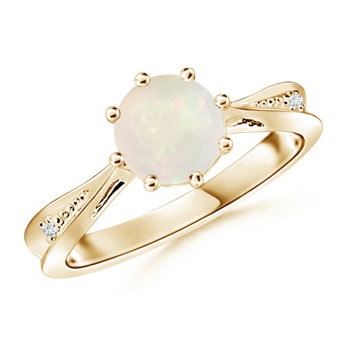 A - Opal / 0.78 CT / 14 KT Yellow Gold