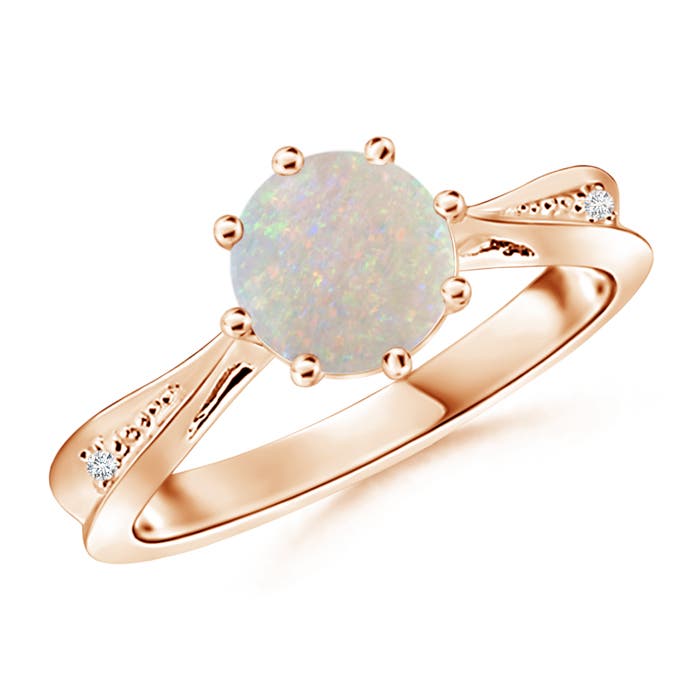 AA - Opal / 0.78 CT / 14 KT Rose Gold