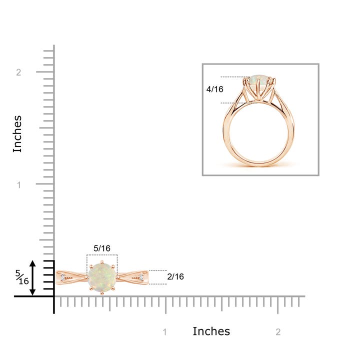 AAA - Opal / 0.78 CT / 14 KT Rose Gold