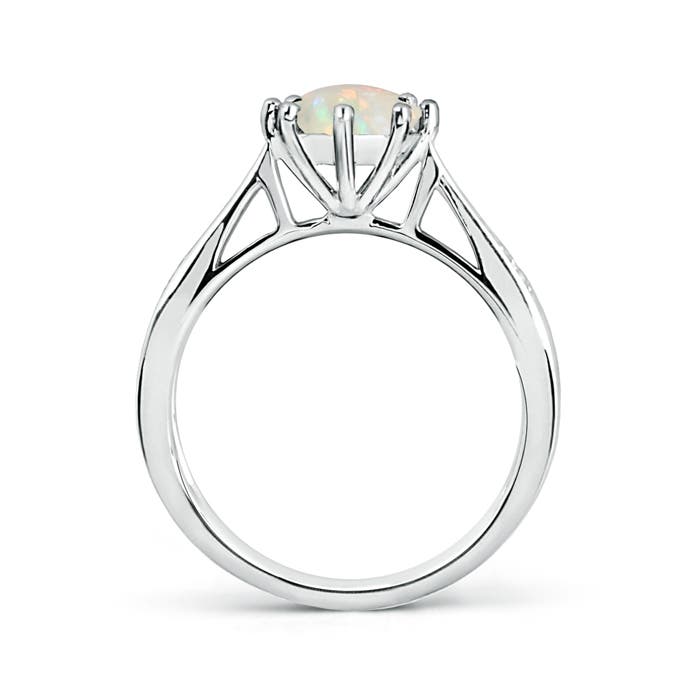 AAA - Opal / 0.78 CT / 14 KT White Gold