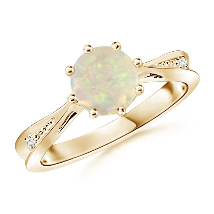 AAA - Opal / 0.78 CT / 14 KT Yellow Gold