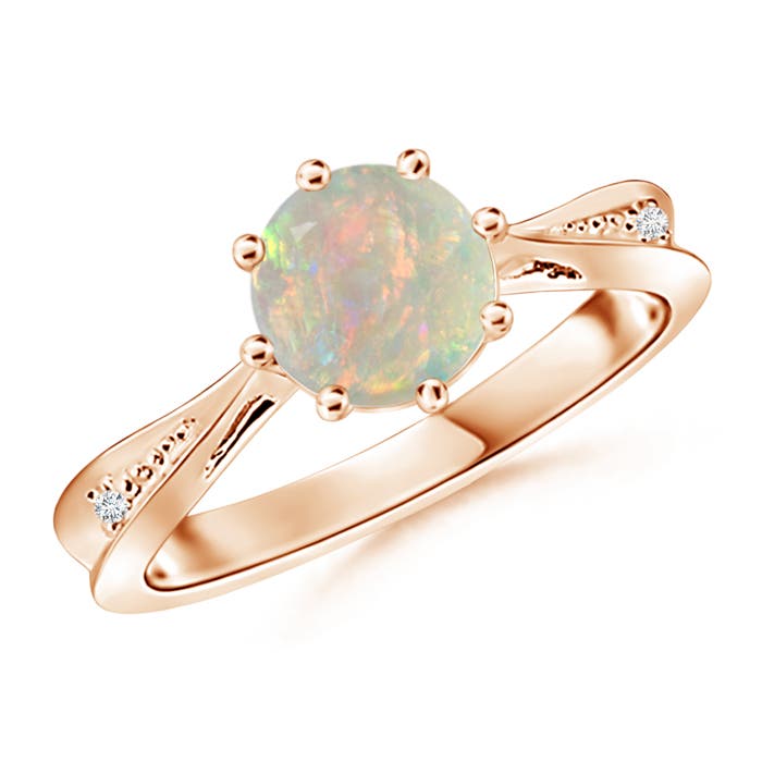 AAAA - Opal / 0.78 CT / 14 KT Rose Gold