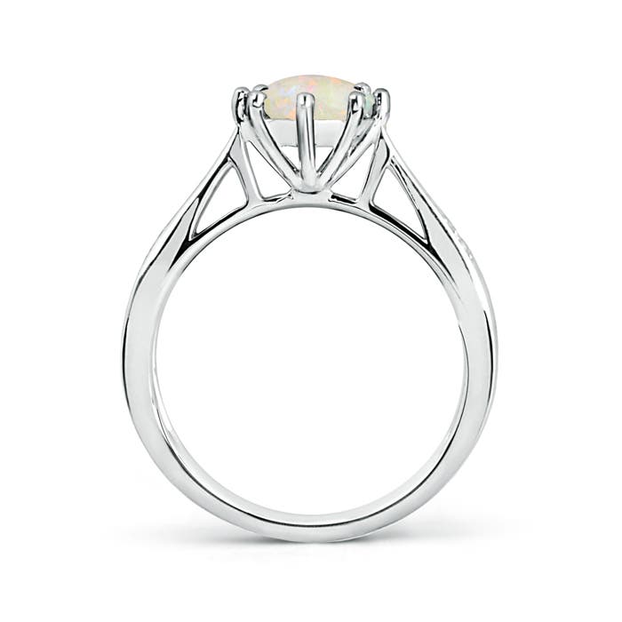 AAAA - Opal / 0.78 CT / 14 KT White Gold