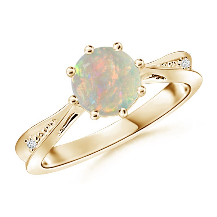 AAAA - Opal / 0.78 CT / 14 KT Yellow Gold