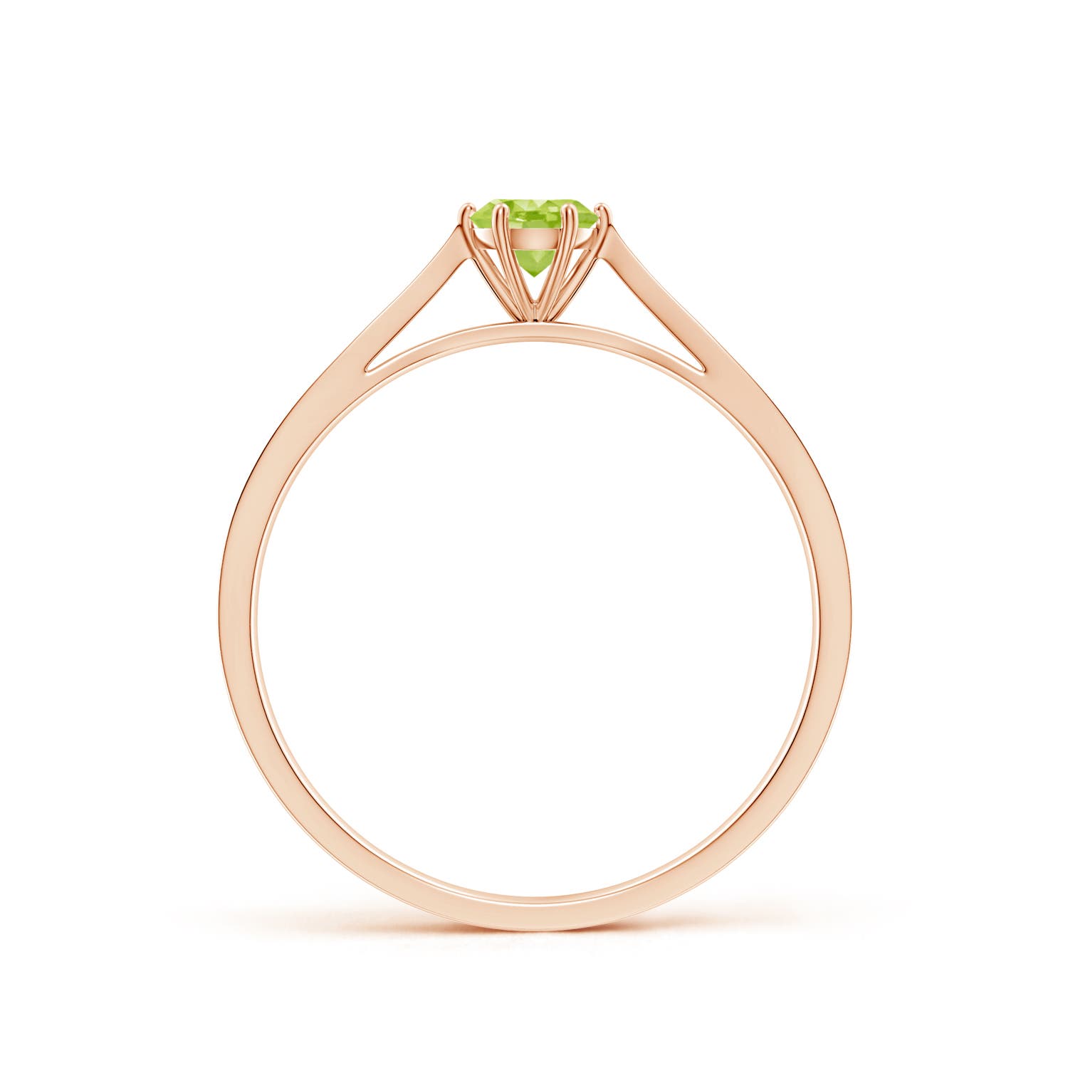 AA - Peridot / 0.31 CT / 14 KT Rose Gold