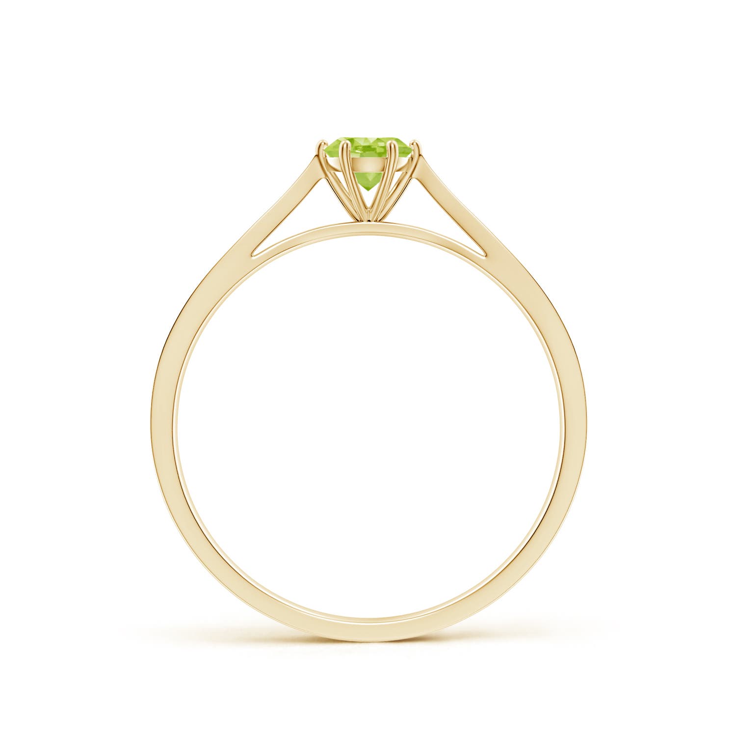 AA - Peridot / 0.31 CT / 14 KT Yellow Gold