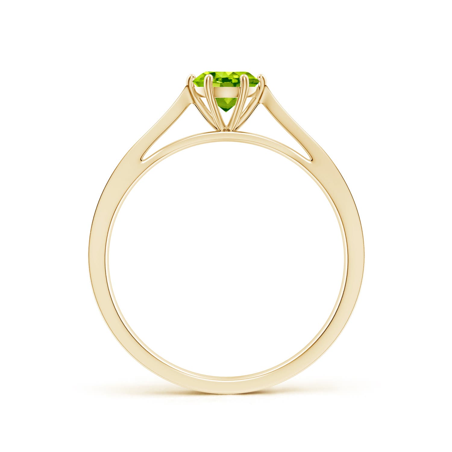 AAA - Peridot / 0.57 CT / 14 KT Yellow Gold