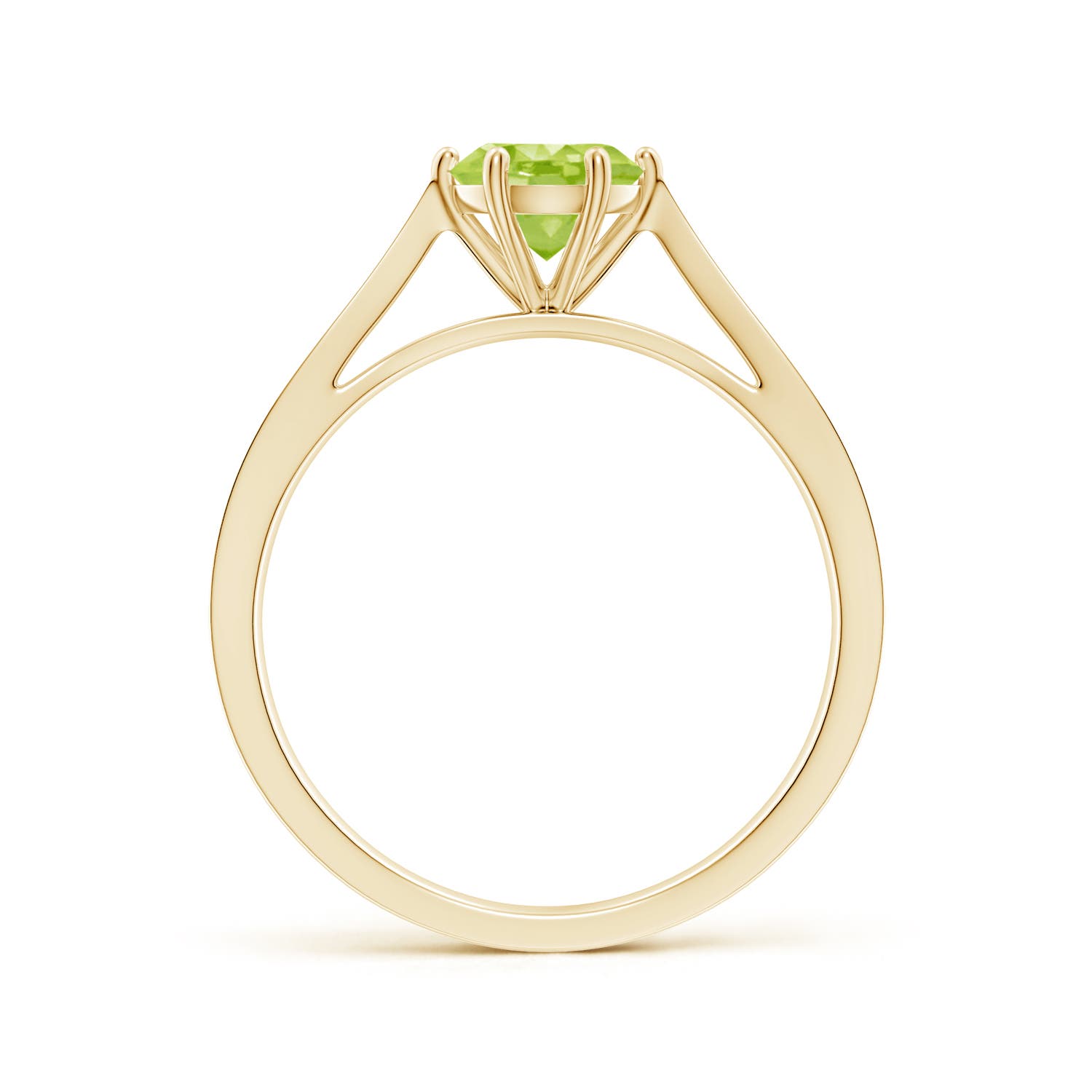 AA - Peridot / 0.97 CT / 14 KT Yellow Gold