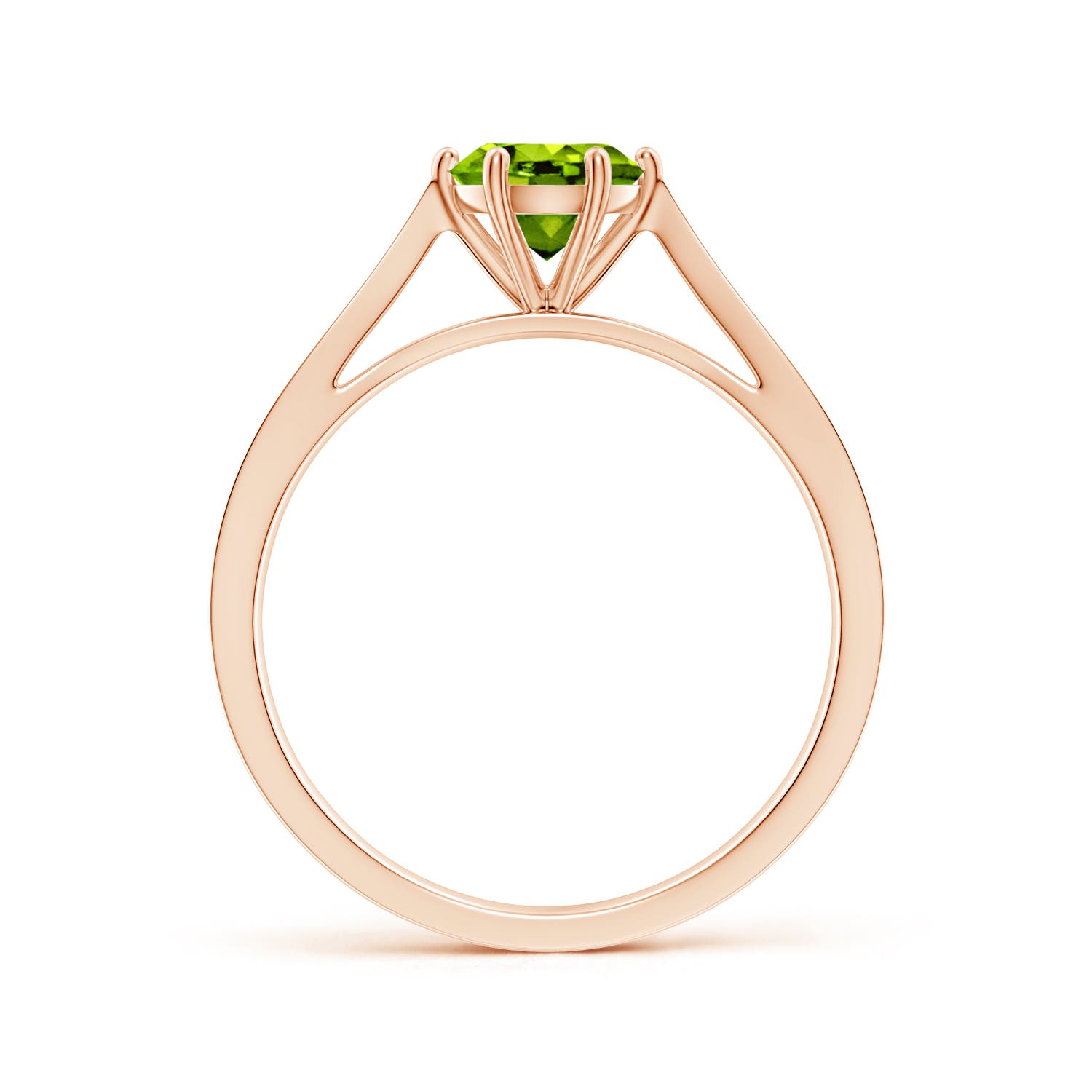 AAAA - Peridot / 0.97 CT / 14 KT Rose Gold