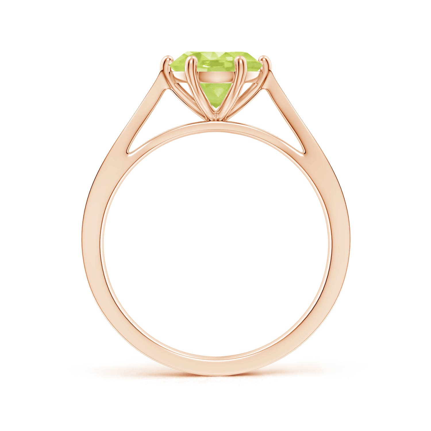 A - Peridot / 1.43 CT / 14 KT Rose Gold