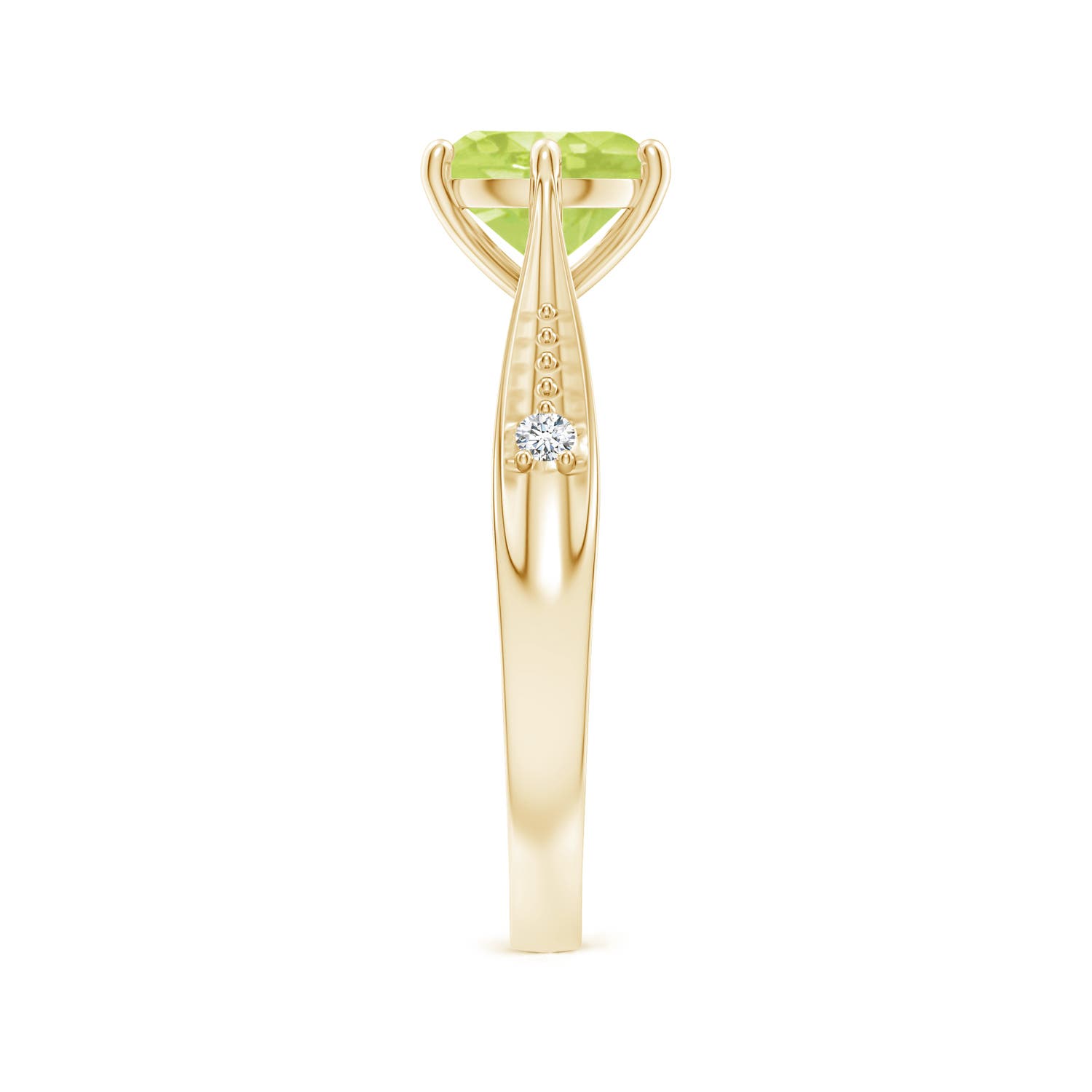 A - Peridot / 1.43 CT / 14 KT Yellow Gold