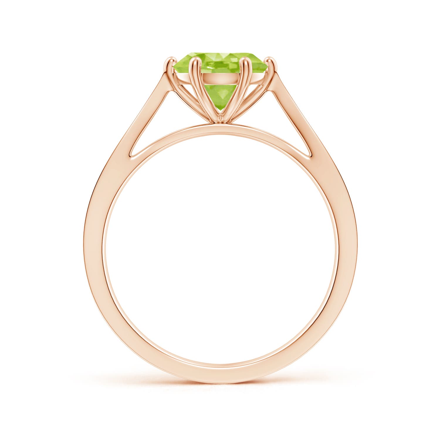 AA - Peridot / 1.43 CT / 14 KT Rose Gold