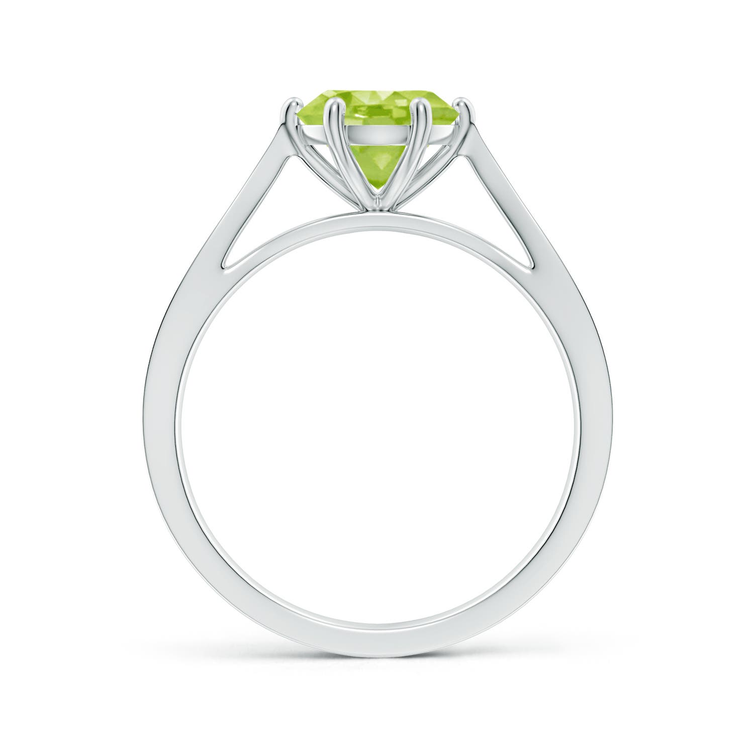 AA - Peridot / 1.43 CT / 14 KT White Gold