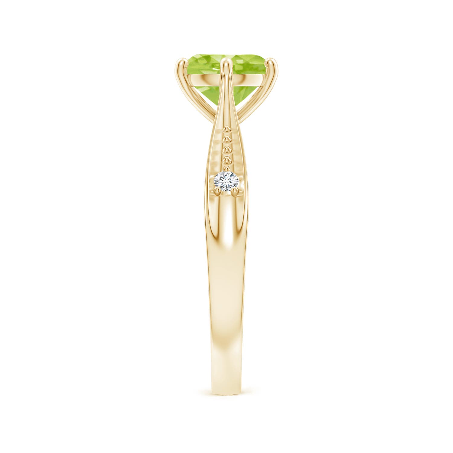 AA - Peridot / 1.43 CT / 14 KT Yellow Gold