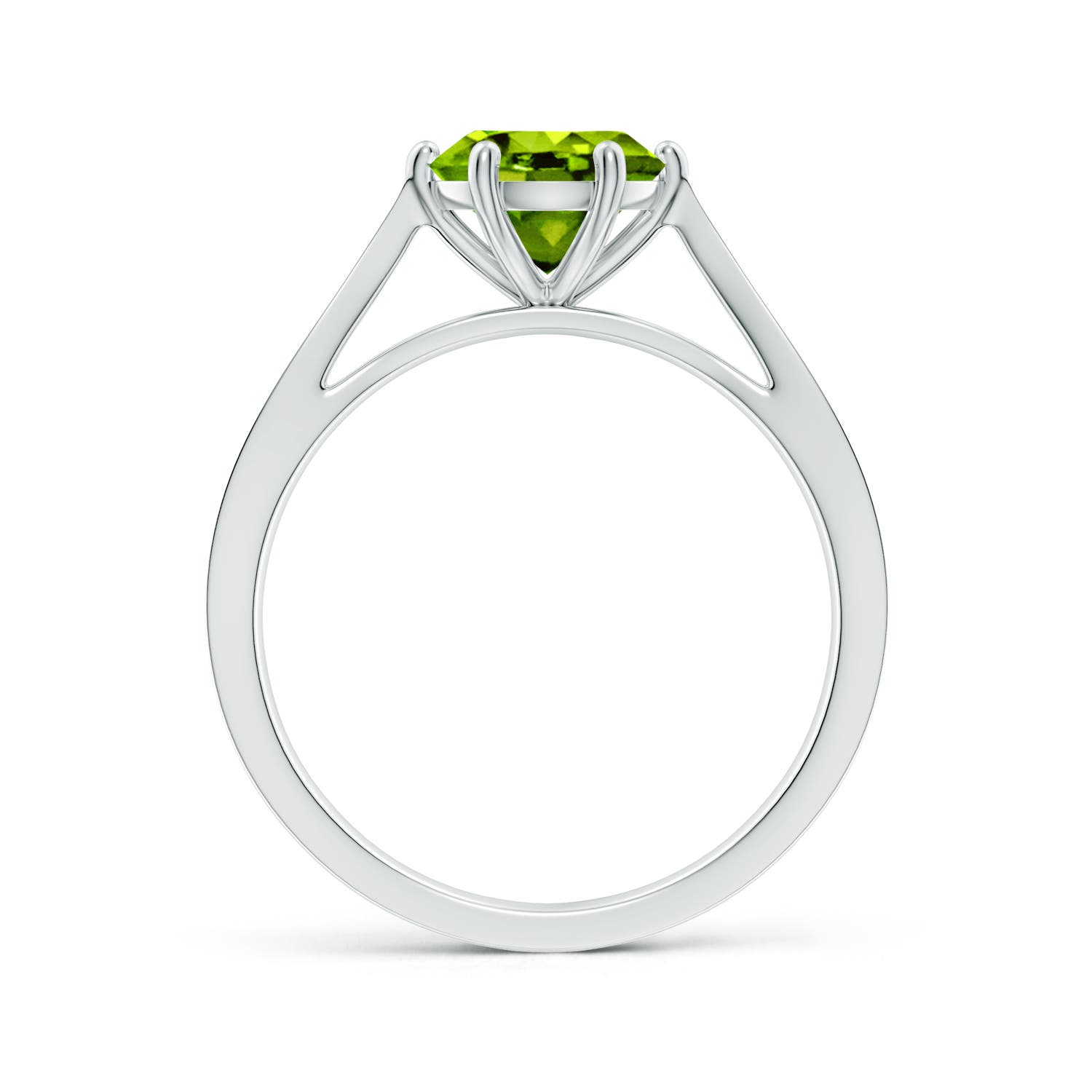 AAAA - Peridot / 1.43 CT / 14 KT White Gold